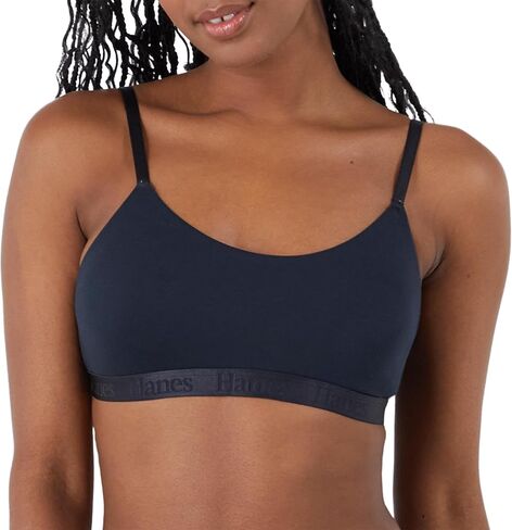 Hanes Women's Originals Supersoft String Bralette ، Pullover Bra ، Scoop Neckline in Saudi Arabia