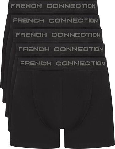 French Connection Boxers for Men – Pack of 5 – Everyday Wear Men’s Underwear that Combine Style with Comfort in Saudi Arabia