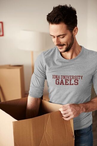 CreateMyTee | Iona College Block Long Sleeve T-Shirt in Saudi Arabia