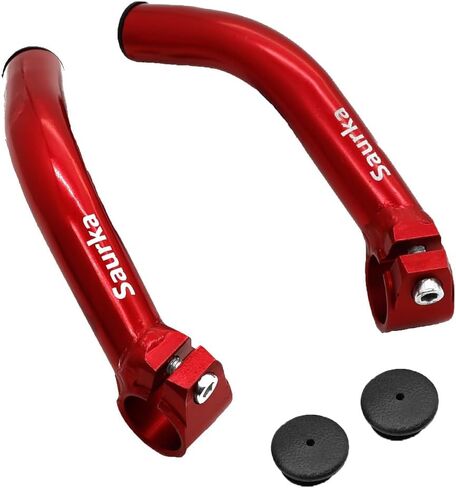 Thinvik Bike Bar Ends, Aluminium Alloy MTB Bicycle Handlebar Ends, Bike Bar Extender, Black in Saudi Arabia