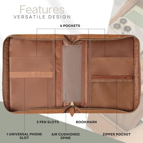 أغطية الكتاب المقدس من جلد البولي يوريثان للنساء مقاس كبير - حافظة الكتاب المقدس الزهرية للنساء مع مساحة تخزين - حقيبة حمل الكتاب المقدس المتينة للنساء - غطاء الكتاب المقدس للنساء - أغطية الكتاب المقدس الكبيرة للنساء - 11 بوصة × 8 بوصة × 2.5 بوصة in Kuwait