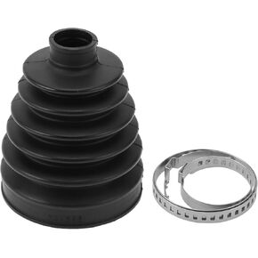 CV Joint Boot Kit No.8T0498203 W/Clamps Constant Velocity Joint Boot for Audi A4 2013-2016 for Audi A5 2012-2017 Rubber Black Strong Durable