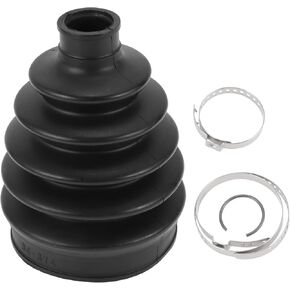 1 Set CV Joint Boot Kit for Honda Civic 2017-2021 Outer Constant Velocity Joint Boot W/Clamps No.44018SNEA01 Black Rubber