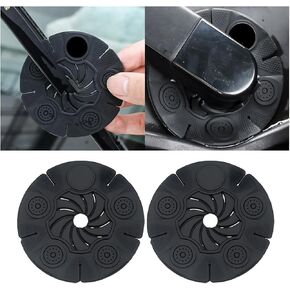 Car Wiper Arm Hole Protection Pad, Silicone Dustproof Vehicle Windshield Armhole Protective Cover, Water Scraper Protector Guards to Prevent Blockage, Universal Automotive Accessories