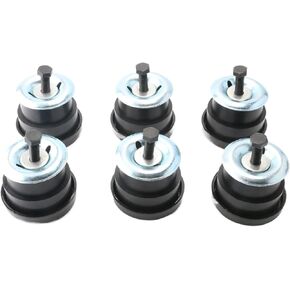 924-180 924-181 6PCS Body Cab Mount Bushing Kit Compatible with 1994-2004 Chevy S10 Pickup Chevrolet GMC Sonoma Upper & Lower Bushings, Retainer Bolt Position 1 2 and 3