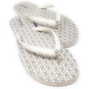 Tory Burch 144177 Women's Chelsea Flip Flop Sandals (Light Cream Gemini Link, US Footwear Size System, Adult, Women, Numeric, Medium, 9)
