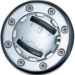 Kuryakyn 7282 Motorcycle Accent Accessory: Informer LED Fuel and Battery Gauge for 1988-2019 Harley-Davidson Motorcycles, Chrome XL