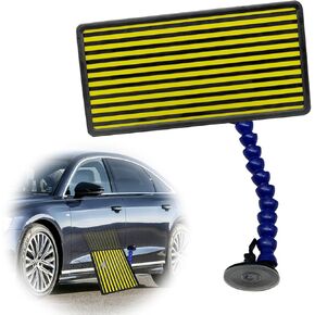 Car Paintless Dent Repair Tools Line Board Reflector Board (Not LED) Tools with Adjustable Holder, Acrylic Dent Repair Reflector Line Board for Car Body dent Removal Yellow Stripe Testing Tool