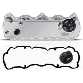 A-Premium Engine Valve Cover, with Gasket & Oil Filler Cap, Compatible with Volkswagen Beetle 1998-2005, Golf 1999-2006, Jetta 1999-2005, L4 1.9L SOHC, Replace # 038103469E