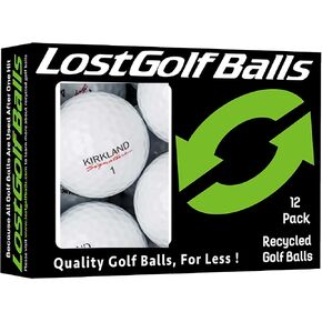Kirkland Signature Golf Ball Mix - 12 Near Mint Quality Used Kirkland Golf Balls (AAAA Signature Ksig 3-Piece 4-Piece Golfballs), White, One Size (12GNBX-Kirkland-2), 12 count (Pack of 1) in Saudi Arabia