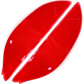 924051R000 Pair Rear Left and Right Bumper Reflector Trim, Replacement for Hyundai Accent 2012-2017, Replaces 924061R000