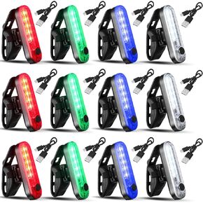 12 Pieces Kayak Lights for Night Battery Boat Navigation Lights Battery Operated Boat Lights Led Navigation Lights Boats Safety for Pontoon Boat,dinghy 4 Types Flashing Mode (Red, Green, White) in Kuwait