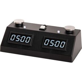 ZMF-II LEDS البيضاء/CASE CASE DIGITAL CLOCK مع شاشة LED ، الفولاذ المقاوم للصدأ ، علبة بلاستيكية
