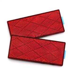 BSK 3" DOT Rectangular Red Stick-on Reflectors - Pack of 2