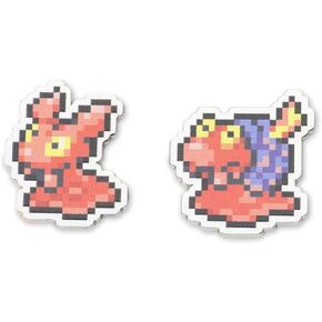 مركز Pokemon Pokémon: دبابيس Slugma & Magcargo Pokémon Pixel (2 حزمة)