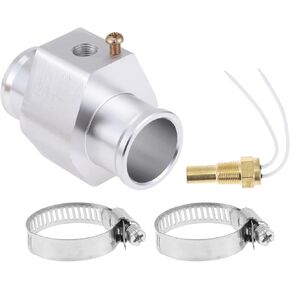 Acropix 12V/24V Universal Water Temp Sensor Kit ، 1/8 "NPT 1.26" محول النغمة الفضية 170'F -