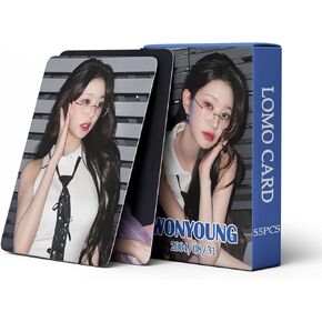 Yuto IVE Wonyoung Album I'v IVE Wonyoung 55 PCS Lomo Photo Cards Kpop Gift for Fans Boys and Girls