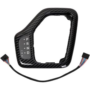 HY-SPEED 601-401 Upgrade Transmission Shifter Bezel with Harness Compatible with 2014 2015 2016 2017 2018 Cherokee Replace 5YD27LS5AA 68413957AA, Gold