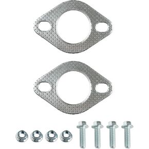 يتضمن Yamakato 3 "2-Bolt عادم عادم عالي الإيقاع-2 PCS 2 براغي ومكسرات