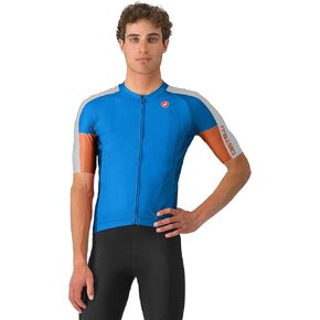 CASTELLI Men’s Entrata 6 Jersey, UPF Sun Protection, Quarter Length Sleeve Jersey for Road Cycling & Gravel Biking & Racing