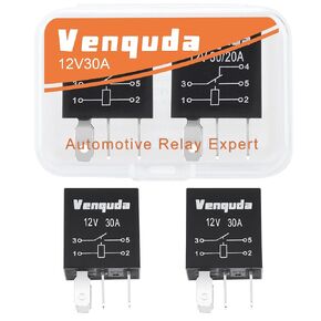 4 pin 12V30A Relay Car Heavy Duty Relays Multi-Purpose Universal Replacement Standard Relay(4pin/2pcs)