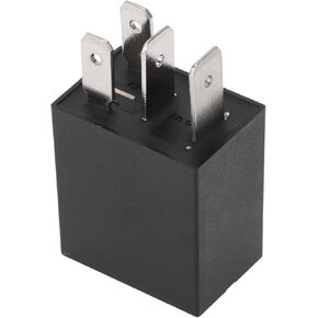 1 Pcs Automotive 4 Pins Multi-Purpose Relay for Cadillac Deville 1995-1996 No.252307990A/9098702022 12V 20A/30A Black