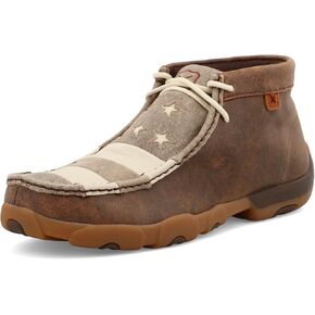 Twisted X Men's Chukka Driving Moc, Bomber/Red, 14M in Saudi Arabia
