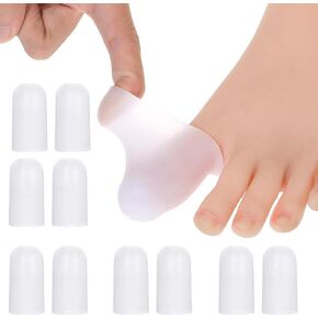 10Pcs Silicone Toe Protectors, Gel Big Toe Protectors for Women and Men, Toe Caps and Sleeves for Shoes, Toe Cushions for Foot Pain Relief, Toe Protection for Corns, Calluses