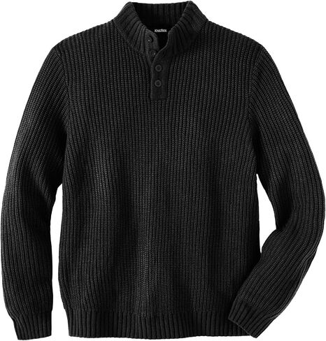 KingSize Men's Big & Tall Henley Shaker Sweater in Kuwait