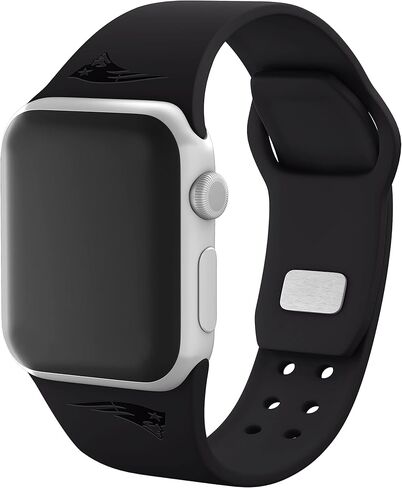 GAME TIME New England Patriots Engraved Silicone Sport Watch Band Compatible with Apple Watch in Saudi Arabia