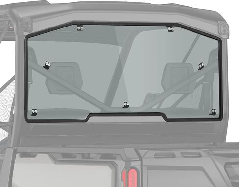 KEMIMOTO Dark Tinted Rear Windshield Compatible with Can-Am Defender & Defender Max HD5/HD8/HD9/HD10 2016-2024, Sun Protection&UV-Proof Rear Window, Polycarbonate Windscreen in Saudi Arabia