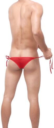 Sunnymorn Mens High-leg Opening Tie Side Bulge Pouch Panties Blue 3blue One Size in Saudi Arabia
