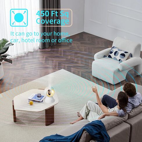 يوضح موزع الزيت الأساسي USB بدون ماء ، وناشر العلاج العطري للمنزل ، والسيارة ، والمكتب والفندق ، وأنماط الضوء الفردي/المتغير ، وموقت وتوليت التلقائي ، 450 متر مربع. قدم ، التصميم المضغوط والمحمول in Saudi Arabia