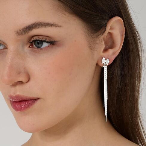 مقطع على أقراط للنساء الفضة الأبعاد يتجهيس النساء عتيقة Boho بيان الفراشة الذهب Dangle Drop Jewelry in Kuwait