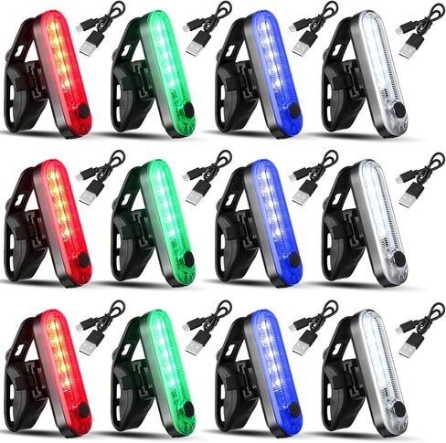 12 Pieces Kayak Lights for Night Battery Boat Navigation Lights Battery Operated Boat Lights Led Navigation Lights Boats Safety for Pontoon Boat,dinghy 4 Types Flashing Mode (Red, Green, White) in Kuwait