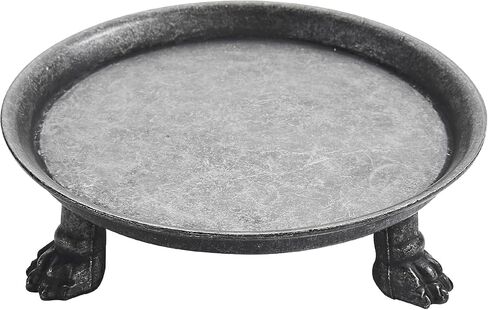 khtumeware 1 Pack 100% Solid Satin Brass Clawfoot Candle Dish - Pedestal Dish - Candle Holder - Jewelry Holder - Perfect for Wax Candles, Rings, and Trinkets in Saudi Arabia
