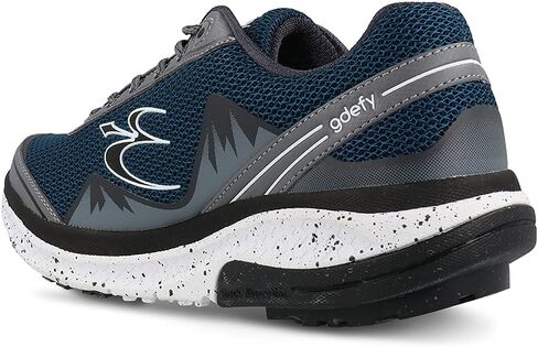 Gravity Defyer Men's GDEFY Mighty Walk Athletic Sneakers 11 W US - VersoShock Proven Performance Walking Shoes Blue, Red in Kuwait