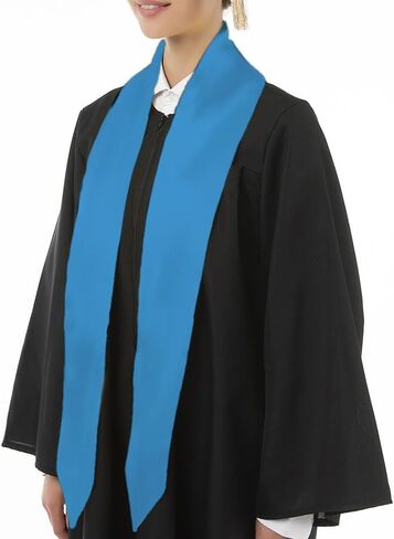 72x5Inch Graduation Stole Plain Graduation Sash Unisex Adults Class of 2025 Graduation Stole in Saudi Arabia