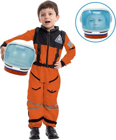 Astronaut Helmet with Movable Visor Pretend Play Toy Set for School Classroom Dress Up, Role Play Accessory, Holiday Gift Stocking, Birthday Halloween Party Favor Supplies, Girls, Boys, Kids and Toddler in Saudi Arabia