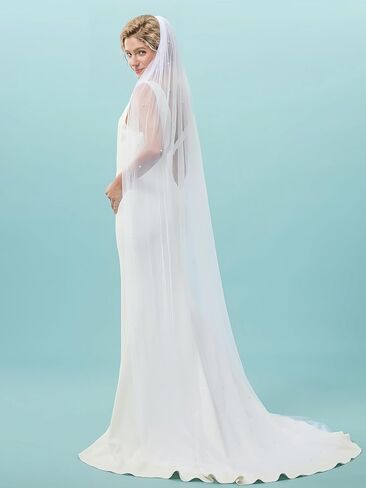 Wedding Veil 1 Tier Pearl bridal Veil With Comb veils for women wedding in Saudi Arabia