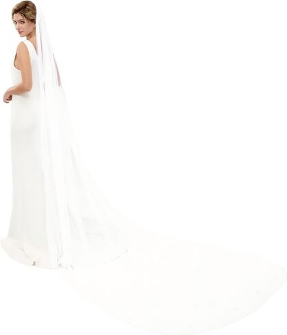 Wedding Veil 1 Tier Pearl bridal Veil With Comb veils for women wedding in Saudi Arabia
