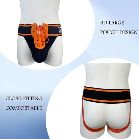 JOCKMAIL 3PCS/Pack Mens Briefs Jock Strap Athletic Supporter Wide Belt Comfortable Men Sport Underwear Briefs for Gym Sport in Saudi Arabia