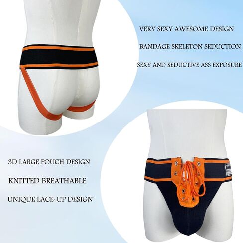 JOCKMAIL 3PCS/Pack Mens Briefs Jock Strap Athletic Supporter Wide Belt Comfortable Men Sport Underwear Briefs for Gym Sport in Saudi Arabia