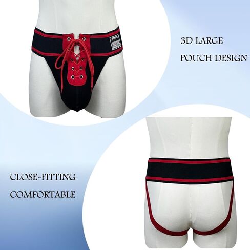 JOCKMAIL 3PCS/Pack Mens Briefs Jock Strap Athletic Supporter Wide Belt Comfortable Men Sport Underwear Briefs for Gym Sport in Saudi Arabia