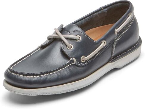 حذاء Rockport الرجالي Perth Boat، بني داكن، مقاس 9 X-واسع in Saudi Arabia