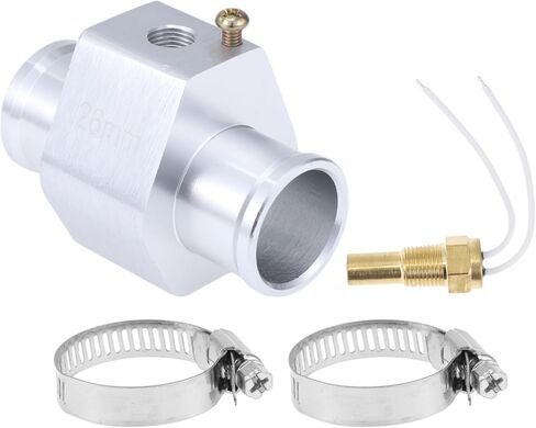 Acropix 12V/24V Universal Water Temp Sensor Kit ، 1/8 "NPT 1.26" محول النغمة الفضية 170'F - in Saudi Arabia