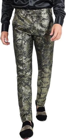 Barabas Men's Graphic Printed Design Slim Dress Pants 2CP3102 in Kuwait