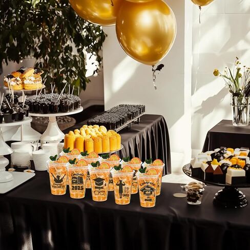 JOYIN 2023 24 Pcs Graduation Party Plastic Cups, Class of 2023 Graduation Party Decorations, Disposable Tableware Set for Graduation Party Supplies, Graduation School Party, Party Favors in Saudi Arabia