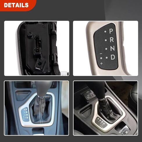 HY-SPEED 601-401 Upgrade Transmission Shifter Bezel with Harness Compatible with 2014 2015 2016 2017 2018 Cherokee Replace 5YD27LS5AA 68413957AA, Gold in Saudi Arabia