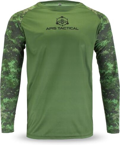 APIS Tacical - طبقة قاعدة طوال الموسم - القمور السفلية للرجال لتربية النحل والهواء الطلق - قميص طويل الأكمام الطويل الرطوبة in Kuwait